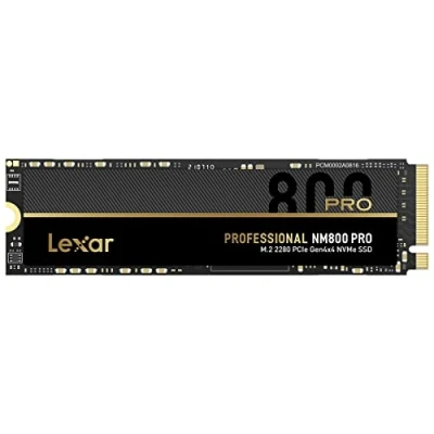 Image de Lexar Professional NM800 Pro SSD 512 Go PCIe Gen4 NVMe M.2 2280 Disque Interne, jusqu&#039;à 7450 Mo/s en Lecture, pour PS5, Joueurs et créateurs (LNM800P512G RNNNG)