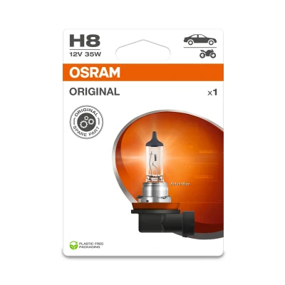 Image de OSRAM ORIGINAL LINE 12V, H8, lampe de phare halogène, blister simple (1 lampe)