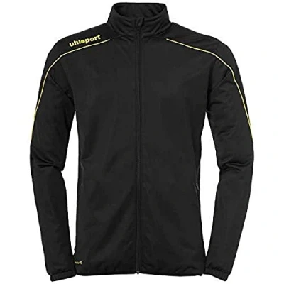 Image de uhlsport Stream 22 Classic Veste Enfant, Noir/Jaune Citron, 8 9 Ans