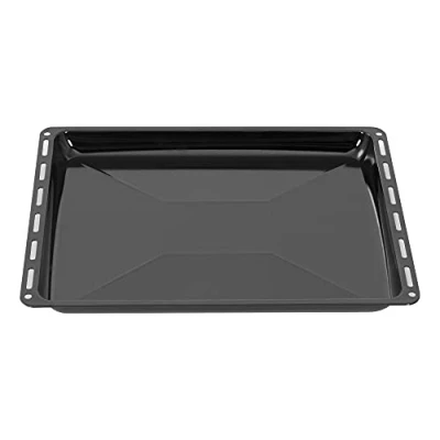 Image de ICQN Lèchefrite 445 x 375 35 mm Convient pour Whirlpool, Ignis, Bauknecht, Indesit, Algor, Neckermann, Lloyds Plaque à pâtisserie émaillée Résistant aux rayures et inoxydable 44,5 37,5 cm