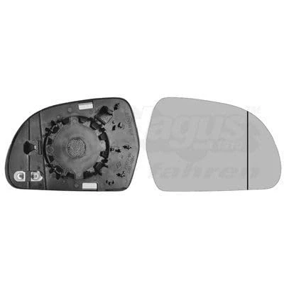 Image de VAN WEZEL 0327838 Miroir De Rétroviseur droit AUDI: Q3, A3 Cabriolet, Sportback, SKODA: Octavia II 5 portes, 2 Combi, Superb portes