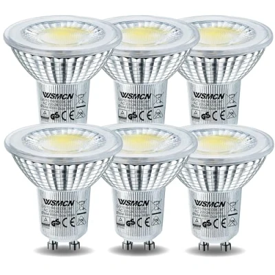 Image de WSMCN Ampoule LED GU10 PAR16 Blanc Froid 6000 Kelvin 6 W Équivalent à 80W Lampe Halogène, Réflecteur non dimmable AC 230V Ampoules Spot, 690 Lumens Angle de Faisceau 38, Lot