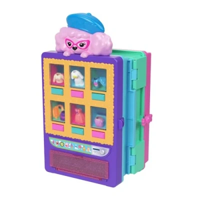 Image de Polly Pocket Coffret Collection Bonbon, Studio de Mode Licorne, Comprend 1 Distributeur et 2 Coffrets Histoires, Figurines Plus 40 Accessoires Inclus, Jouet pour Enfant 4 ans Plus, HKW12
