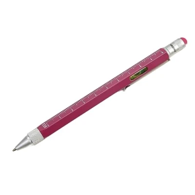 Image de Troika Stylo à bille multifonction ConSTRUCTION en laiton, mine noire, règle centimètre/pouce, échelle 1:20/1:50, tournevis plat/cruciforme, taille 150 x 11 13 mm, PIP20/OF