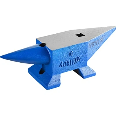 Image de Happybuy Enclume de forgeron 22lbs(10 kg) d’acier Noir Forger Riveter Aplatir Former le métal Travail du Traitement thermique Bijoutier Marteau comme cadeau Portable Robuste En sécurité