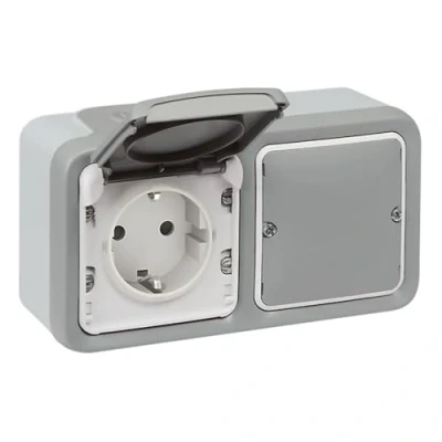 Image de Base connectée étanche IP55 Legrand 069793 série Plexo Next with Netatmo