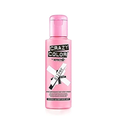 Image de Crazy Color Coloration Fugace Argent 100 ml