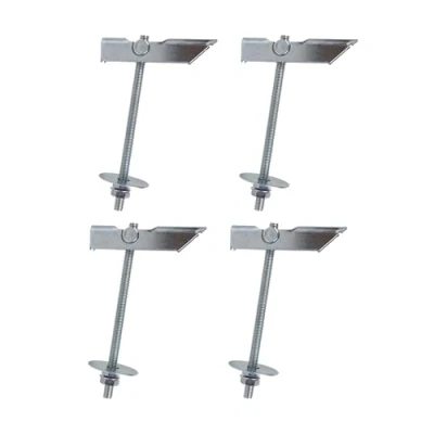 Image de DOJA Industrial Cheville a Bascule M6 PACK 4 Ancrage basculant pour la fixation d&#039;éléments sur un mur ou plafond creux Chevilles à Ressort différentes utilisations.