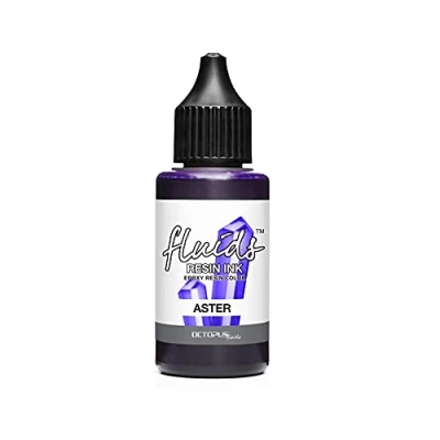 Image de Octopus Fluids Resin Ink ASTER, encre à alcool pour résine époxy et UV, Alcohol Art, colorant resine epoxy 30 ml, violet