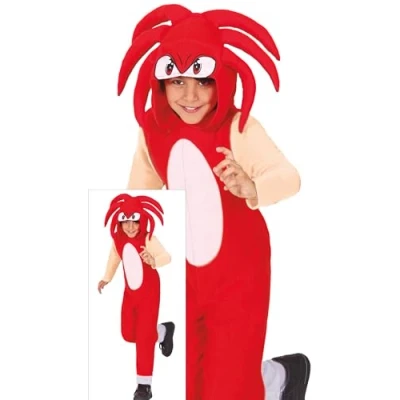 Image de Déguisement enfant Guirca Red Knuckles Sonic Rouge 10 12 ans Multicolor