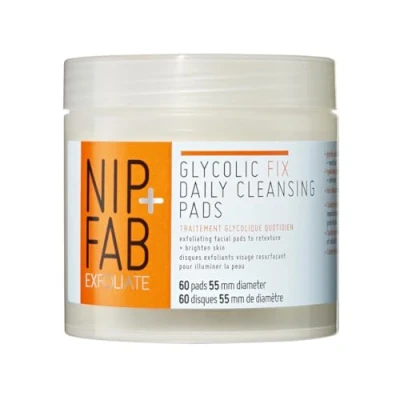 Image de Nip+Fab Glycolic Fix Coussinets Nettoyants Quotidiens Pour Le Visage À L&#039;Acide Hyaluronique L&#039;Hamamélis Exfoliants Resurfaçants L&#039;Aha 60