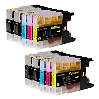 Image de Supply Guy 10 Cartouches d&#039;encre Compatible avec Brother LC 1240 1220 pour DCP J525W J725DW J925DW MFC J430 Series J5910DW J625DW J6510DW J6710DW J6910DW
