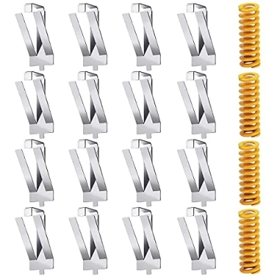 Image de Youmile Lot de 16 pinces à ressort en verre acier inoxydable pour plate forme d&#039;imprimante 3D compatible avec Creality Ender 3 Pro/Ender 3S/Ender 5 PRO/CR 20 10S moule