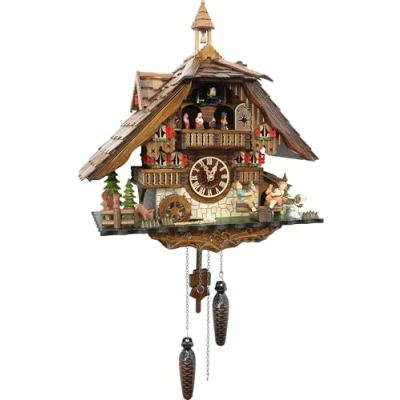 Image de Cuckoo Palace Pendule à Coucou Quartz Mouvement Chalet Style 42cm
