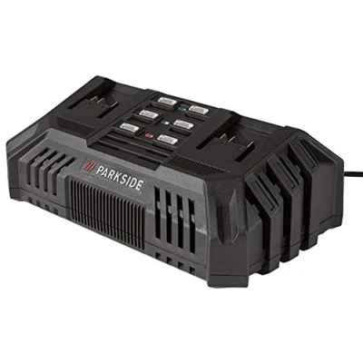 Image de Parkside PDSLG 20 A1 Chargeur double avec indicateur de niveau batterie à 3 niveaux (uniquement pour série X V Team)