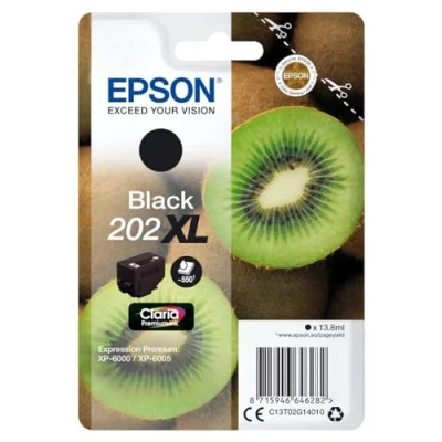 Image de Epson 202XL 13.8ml 550pages Noir cartouche d&#039;encre Cartouches (Epson, Noir, Expression Photo XP 6000, 6005, 13,8 ml, 550 pages)
