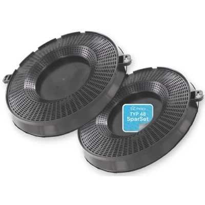 Image de DL pro Lot de 2 filtres à charbon, pour hotte AEG Electrolux 9029793610 E3CFT48 EHFC48 Typ48 AMC037 Whirlpool 48400008783
