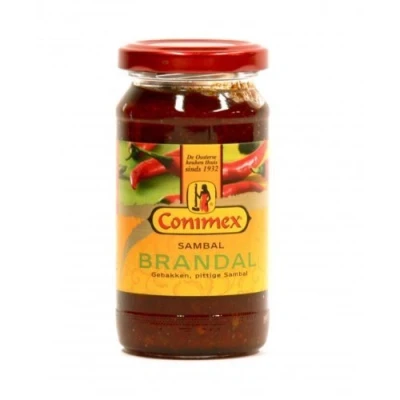 Image de Conimex Sambal Brandal (Gebakken Sambal/Fried Chilli Paste) 3 JARS ea x 7 oz /200gr by