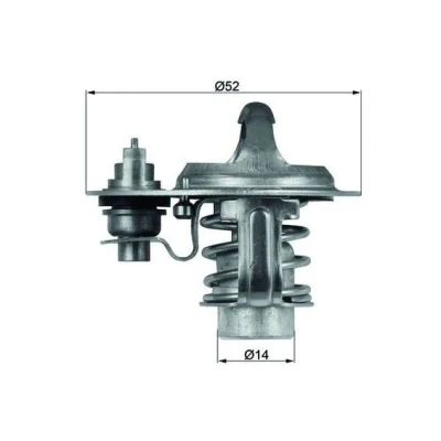 Image de MAHLE ORIGINAL TX 76 88D Thermostat d&#039;eau 88 52 avec joint d&#039;étanchéite MAZDA: MX 5 2, I, Série B Pick up, FORD: Ranger Mk2, KIA: Sportage I