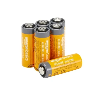 Image de Amazon Basics Lot de 6 Piles alcalines 23A, 12V, Alimentation Longue durée