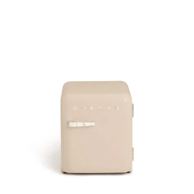 Image de CREATE / RETRO FRIDGE 50 MARBLE/Réfrigérateur sable poignée marbre 85 W, mini bar, une étagère, design rétro, cm, deux étagères, capacité de 48 l, économie d&#039;énergie, x 44 49,8 cm