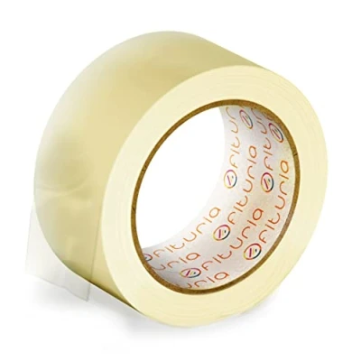 Image de OFITURIA Ruban d&#039;emballage transparent pour emballer des boîtes en carton l&#039;expédition et le déménagement. Sceau un emballage sûr résistant (48mmx 60m Transparente, 1 Rollo)