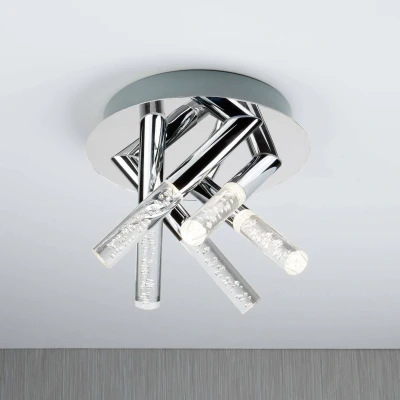 Image de Searchlight Plafonnier LED Flush Bubbles IP44 à 5 lampes
