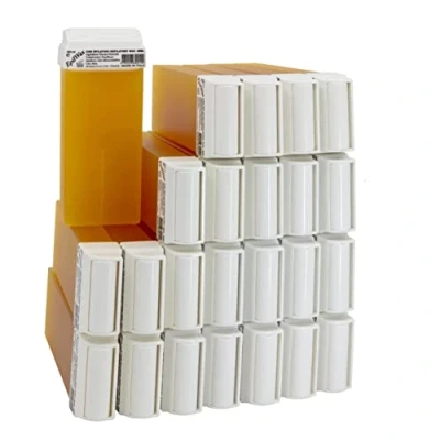 Image de EpilWax Roll On Cire Epilation au Miel Jambes, Aisselles, Corps Facile à étaler et Retirer Lot de 24 Recharges/Cartouches 100 ml