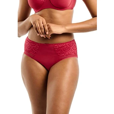 Image de sans Complexe, Shorty, Modèle So Féminine, Un Look Basic Chic très Confortable, à Porter au Quotidien modération, Rouge Perse, 46 48
