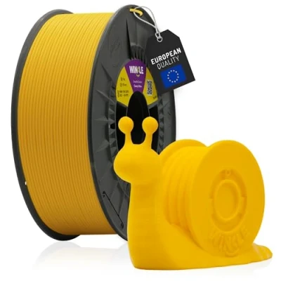 Image de WINKLE Filament PLA HD jaune canari pour imprimante 3D 1,75 mm 300 g Compatible avec toutes les imprimantes Précision dimensionnelle Bobine de