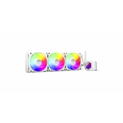 Image de SilverStone SST PF360W ARGB V2 PermaFrost Refroidisseur d&#039;eau Premium, PWM trio ajustable 120mm, ARGB, Intel/AMD, blanc