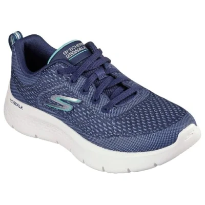 Image de Skechers Performance GO WALK FLEX LACE UP Chaussures de course navy/coral, Femme, Taille: 43, Navy/coral Tissu / matière synthétique