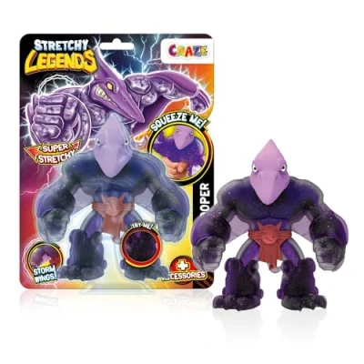 Image de CRAZE Legends Stretchy Pterotrooper Figurine d&#039;action Super Extensible avec Slime à l&#039;intérieur &amp; pouvoirs, Héros Visqueux élastiques