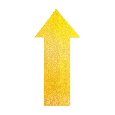 Image de Durable 170504 Symbole de Marquage Au Sol Forme&quot;Flèche&quot; Adhésif Et Antidérapant 200x100mm Jaune Boîte 10 Pièces