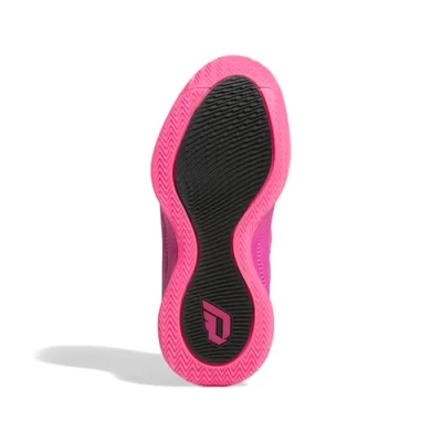 Image de adidas Performance DAME Unisex Chaussures de basket pour enfants, Taille: 36 2/3, Lucid fuchsia/core black/lucid pink Tissu / matière synthétique