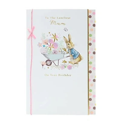Image de UK Greetings Carte d&#039;anniversaire Peter Rabbit pour maman Design mignon