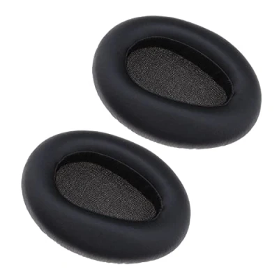 Image de Create idea 1 paire de coussinets rechange pour casque Sony MDR 10RBT 10RNC 10R en cuir synthétique souple et confortable Noir