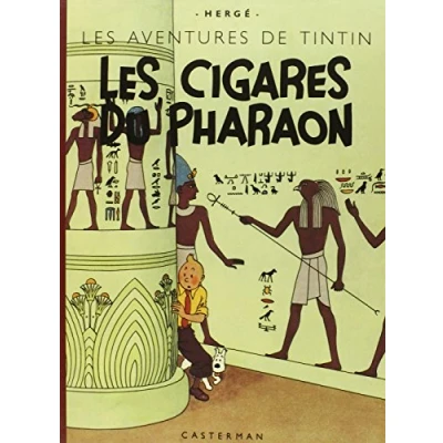 Image de Les Cigares du Pharaon Grand format, fac similé de l&#039;édition 1942 en noir et blanc (nouvelle édition) (BD)