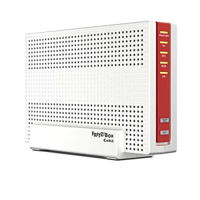 Image de AVM Fritz!Box 6591 Routeur Wi FI AC + N (Modem de câble DOCSIS 3.1, Double AC+N (MU MIMO) avec 1733 (5 GHz) 800 Mbit/S (2,4 GHz), système téléphonique VoIP)
