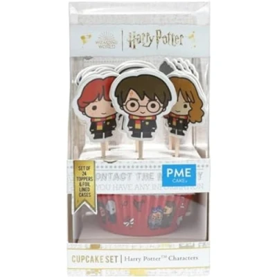 Image de PME Harry Potter Set de 24 caissettes à cupcakes et toppers, Personnages