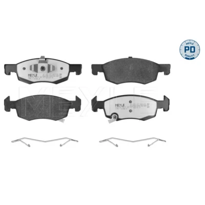 Image de MEYLE 025 221 4317/PD Jeu de plaquettes frein Essieu avant avec indicateur d&#039;usure tôle anti bruit OPEL: Corsa E 3/5 portes