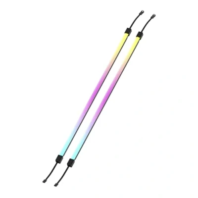Image de CORSAIR LS350 Aurora Bandes Lumineuses RGB 350mm 2 de LED à Diffusion Magnétique +5V ARGB Header ou iCUE Controller Câble Adaptateur vers 3 Broches Inclus