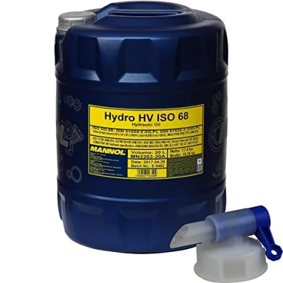 Image de MANNOL Hydro HV ISO 68 HVLP Huile hydraulique avec robinet d&#039;écoulement 20 l