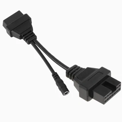 Image de L07CS câble de diagnostic automobile OBD vers OBD2, adaptateur 12 broches 16 broches, lecture d&#039;erreurs, compatible avec Mitsubishi,