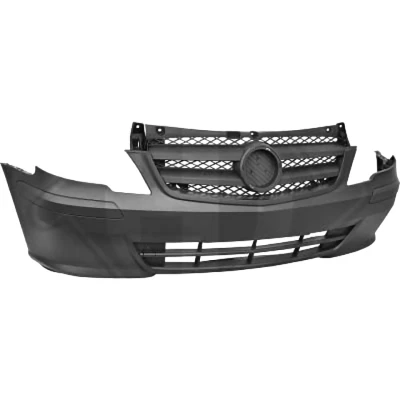 Image de DIEDERICHS Priority Parts 1667050 Pare Choc avant pour véhicules sans aide au stationnement, système d&#039;essuyage complet gris foncé