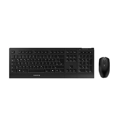 Image de CHERRY B.UNLIMITED 3.0 Ensemble clavier et souris sans fil 2.4 GHz allemand gris pâle