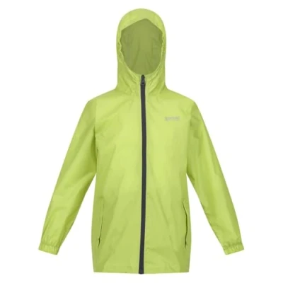 Image de Regatta Kid Pack It Jacket Iii Waterproof Breathable Jacket, Lightweight, Durable, Water Repellent, Taped Seams, Easy to Store, Veste Imperméable Garçon, Green Algae,