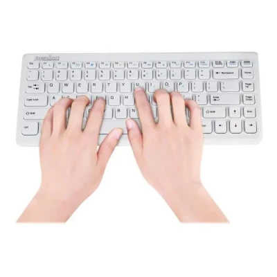 Image de Ensemble clavier et souris sans fil PERIXX PERIDUO 707 PLUS 2.4 GHz Blanc 11 touches de fonctions