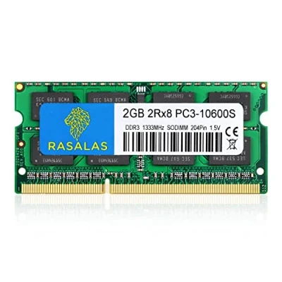 Image de 2 Go DDR3 1333 MHz Sodimm RAM, 2RX8 PC3 10600S Mémoire 204 broches CL9 pour ordinateur portable