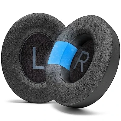 Image de WC Freeze NC700 Coussinets d&#039;oreille en Gel de Refroidissement pour Casque Bose Noise Cancelling 700 Tissu Sport Respirant, rafraîchissant, Extra épais et Plus Frais Longtemps Black